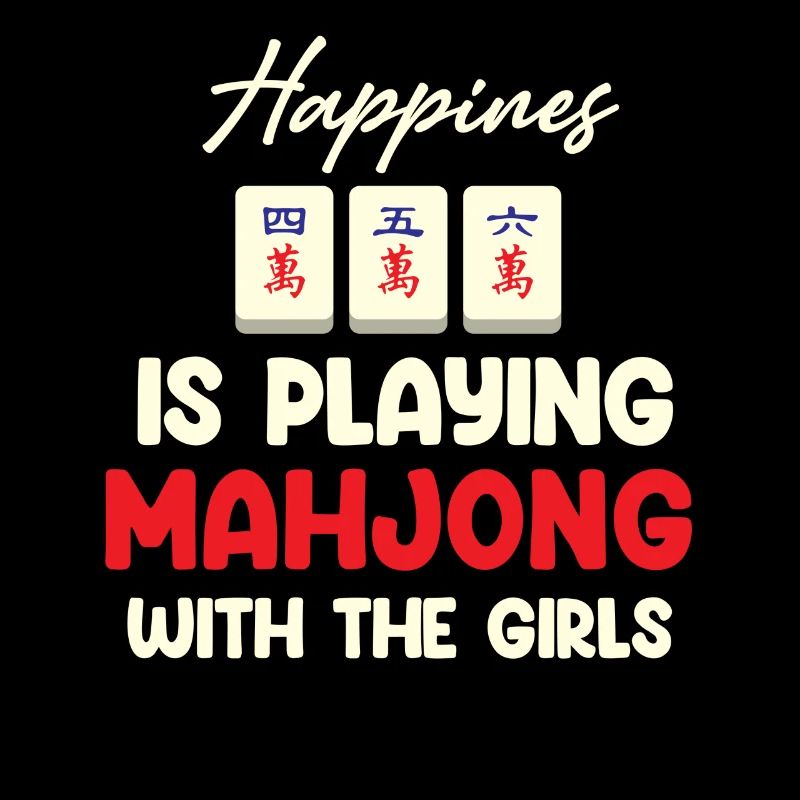 Glück Ist Mahjong Spielen Mit Den Mädchen