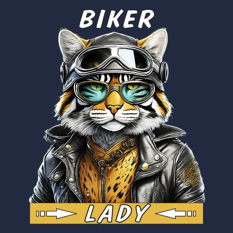 CAT LEATHER JACKET BIKER LADY