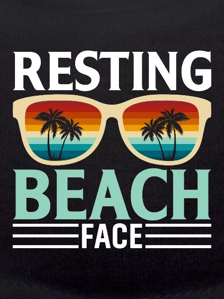 Rested beach face