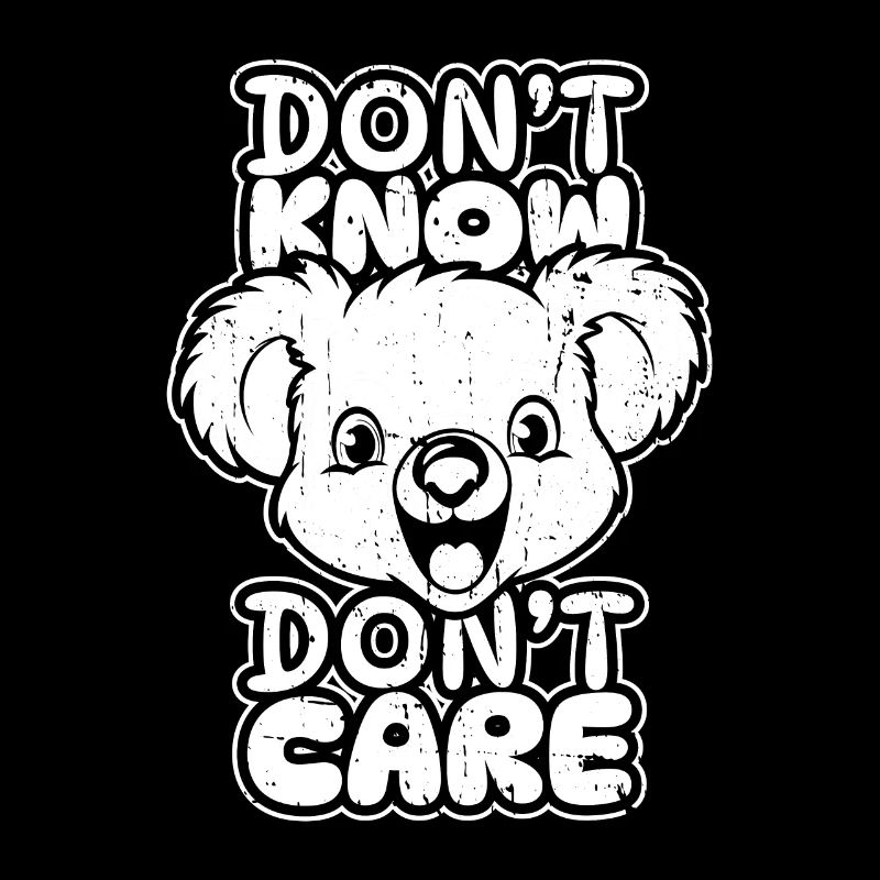 Koalabär Lustig Dont Know Dont Care