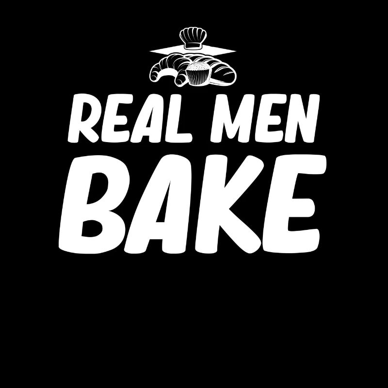 Echte Männer Backen Lustige Bäcker Papa