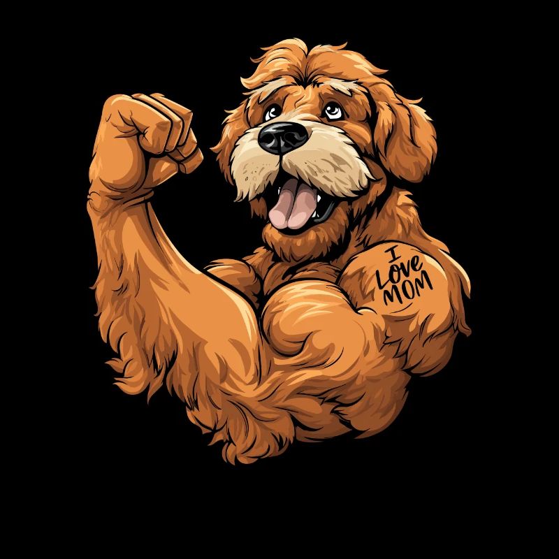 Golden Doodle J’aime Maman
