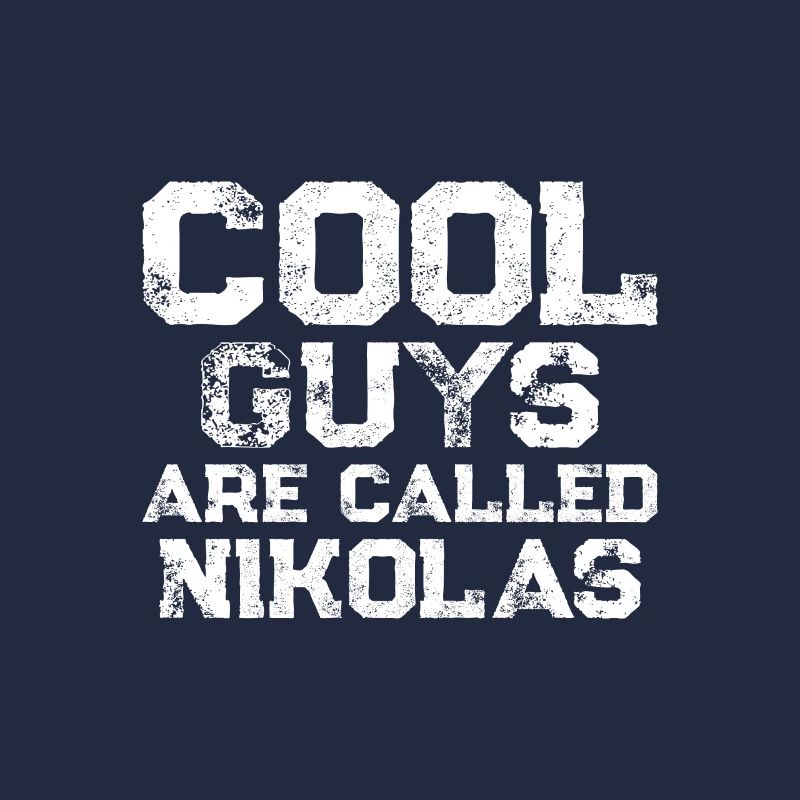 Les mecs cool s’appellent Nikolas