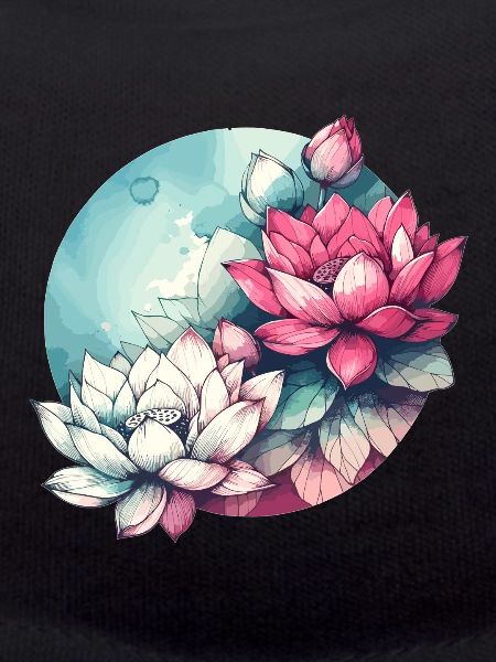 Lotus Flowers Drawn