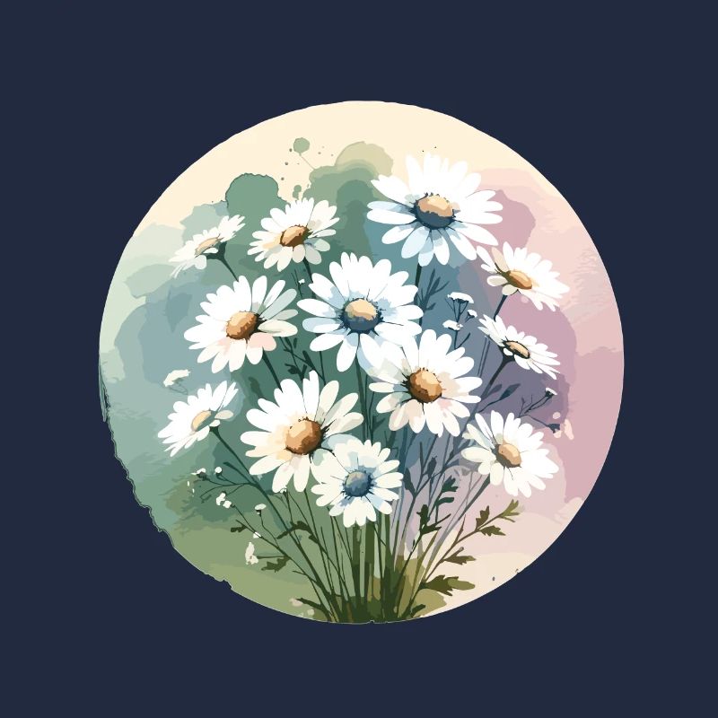 Gänseblümchen gezeichnet
