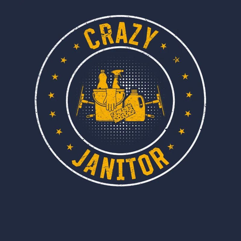 Cleaning Janitor Janitorial - Crazy Janitor