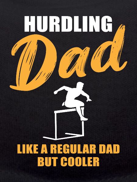 Cool hurdle running dad