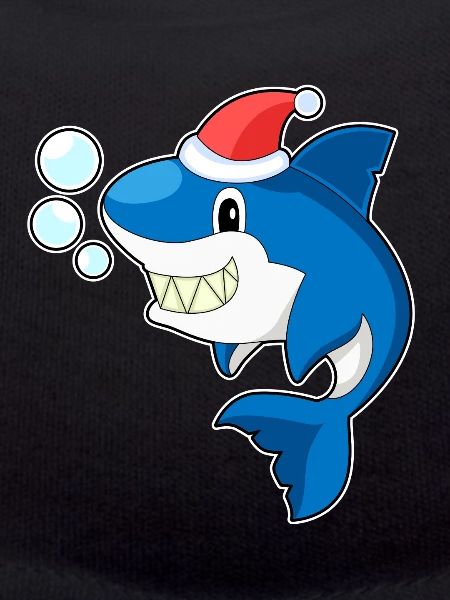 Shark Christmas Santa Hat