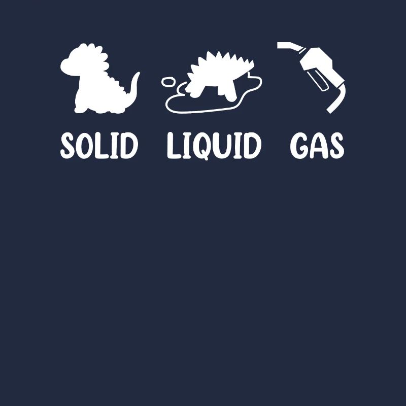 Solid Liquid Gas Dinosaurier Brennstoff Evolution
