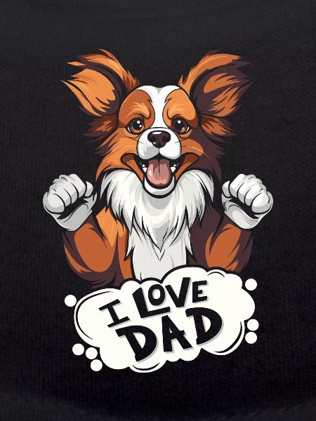 Papillon I Love Dad