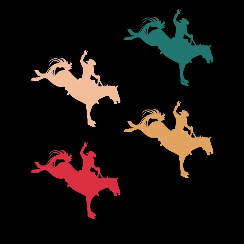 Rodeo-Showdown in Farbe