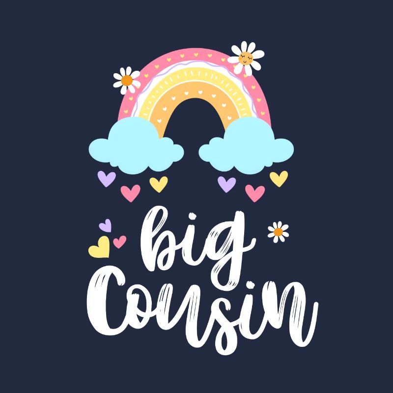 Ich werde Große Cousine 2025 Mädchen Regenbogen