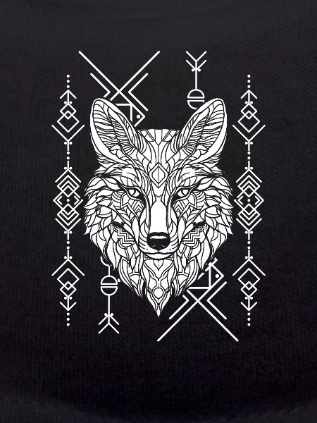 Wolf Geometrisch Polygon Wolf
