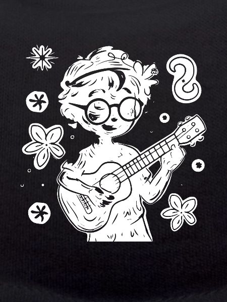 Ukulele Child Drawing