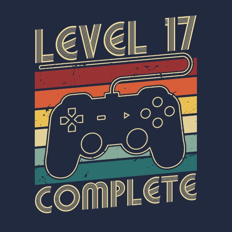 Level 17 Complete 17 Jahre Geburtstags Geschenk