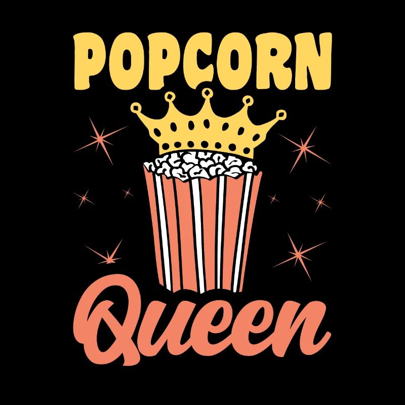 Popcorn Queen Lustiges Popped Corn Geschenk