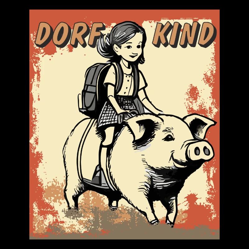 SCHWEIN KIND MÄDCHEN