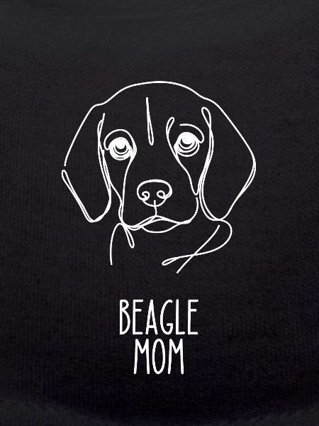Line Art Mom - Beagle