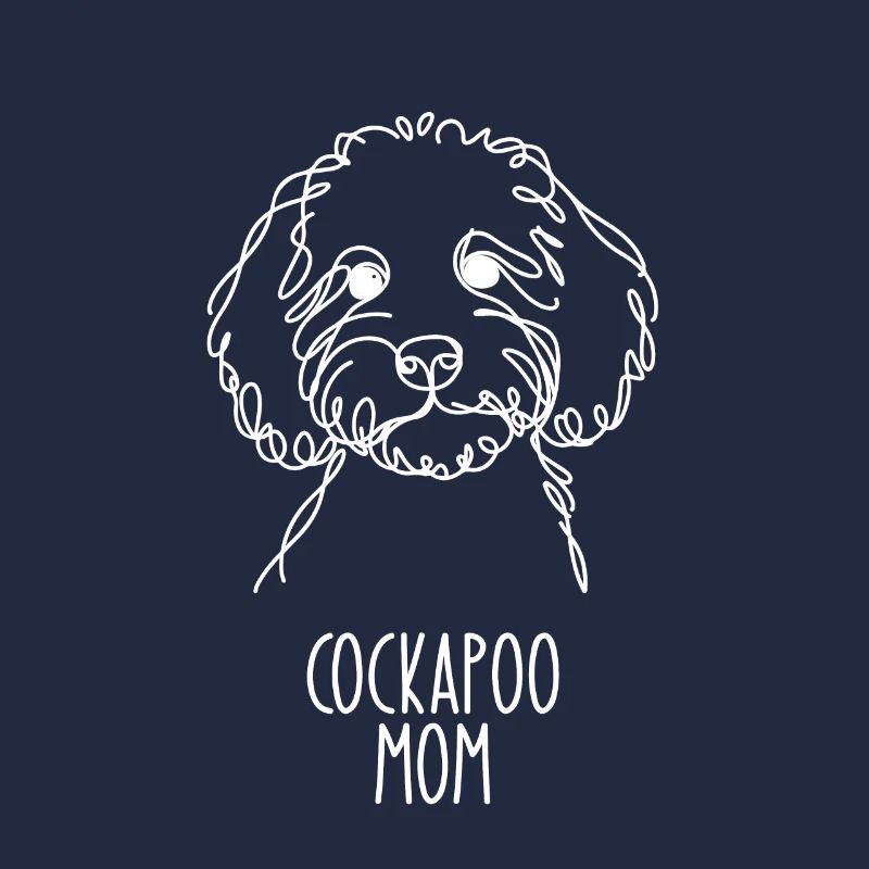 Line Art Mom - Cockapoo