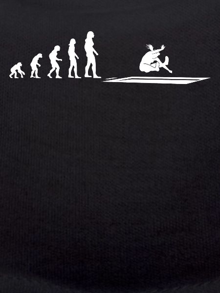 Weitsprung Evolution Athletin Geschenk