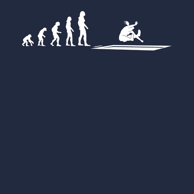Long Jump Evolution Athlete Gift