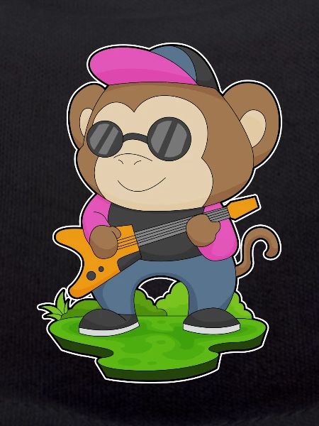 Monkey Musician Guitar Music