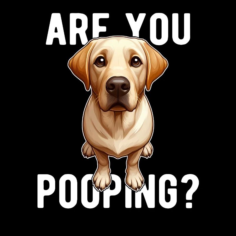 du? Lustiger Labrador-Hund