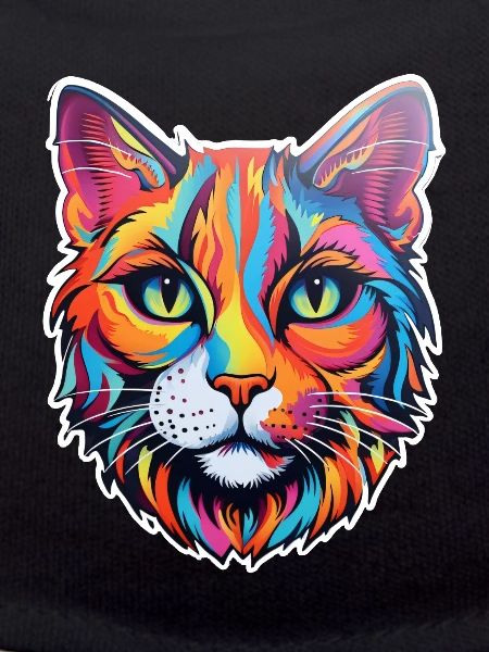 Katze psychedelisch