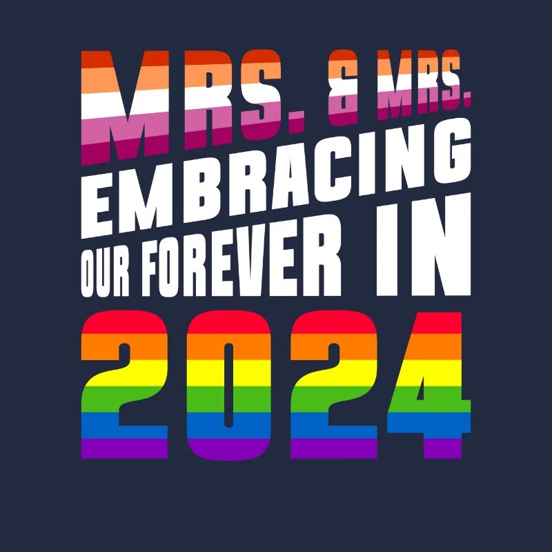 Mrs. & Mrs 2024 Gay Pride Hochzeit Homo-Ehe