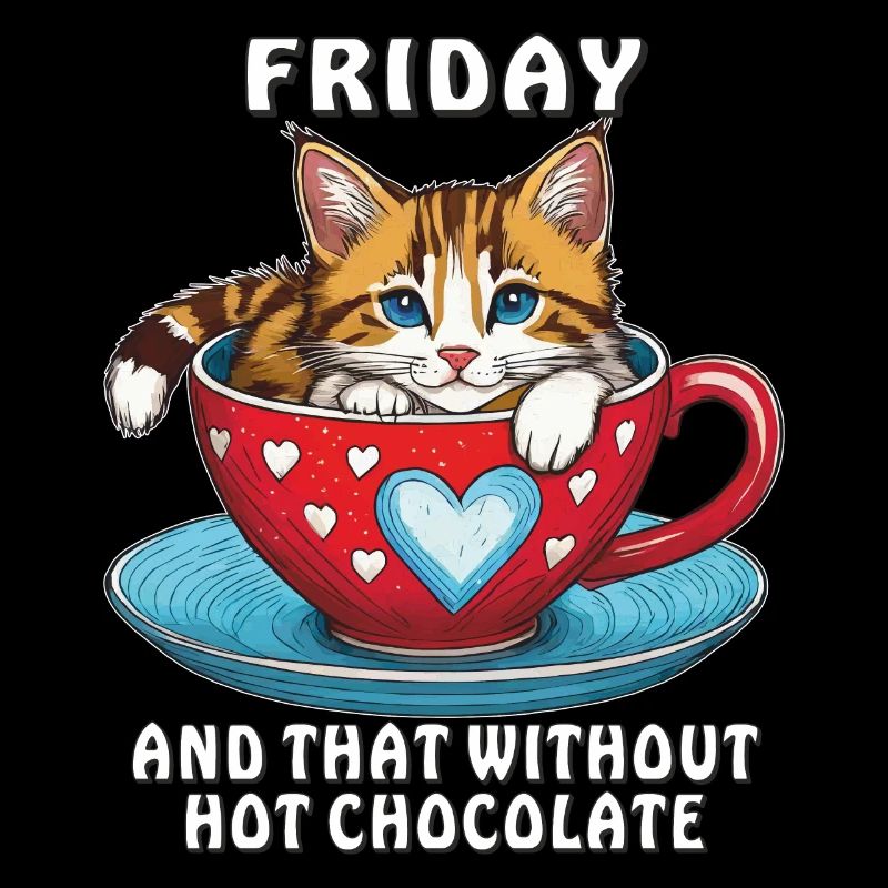 KATZE TASSE FRIDAY AND THAT WITHOUT HOT CHOCOLATE