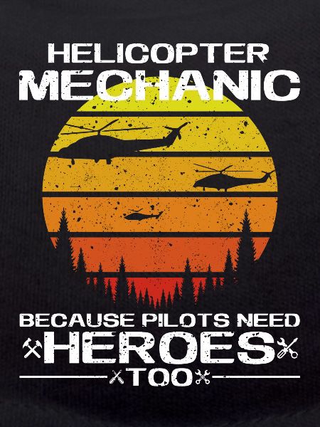 Helicopter Mechanic Heroes Pride