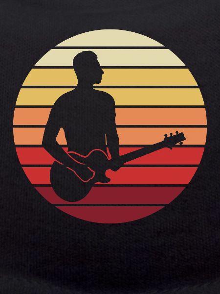 Guitarist Sunset Gift Moment