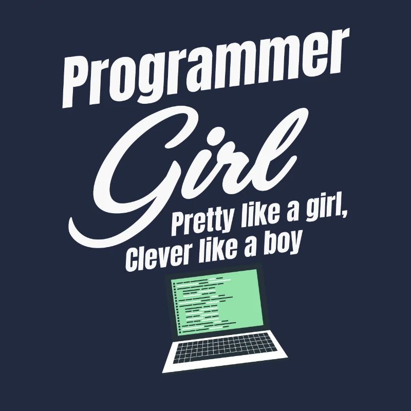 Programmierermädchen Hübsch Wie Ein Mädchen, Klug