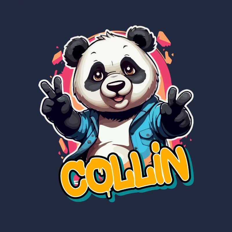 COLLIN - Schöner Jungen Name mit coolem Panda
