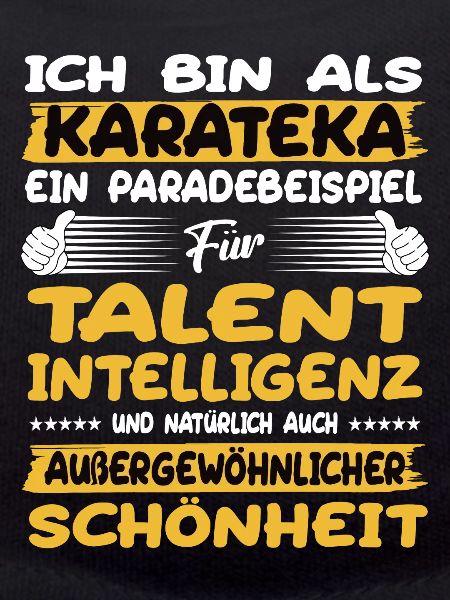 Karateka ein Paradebeispiel Karate
