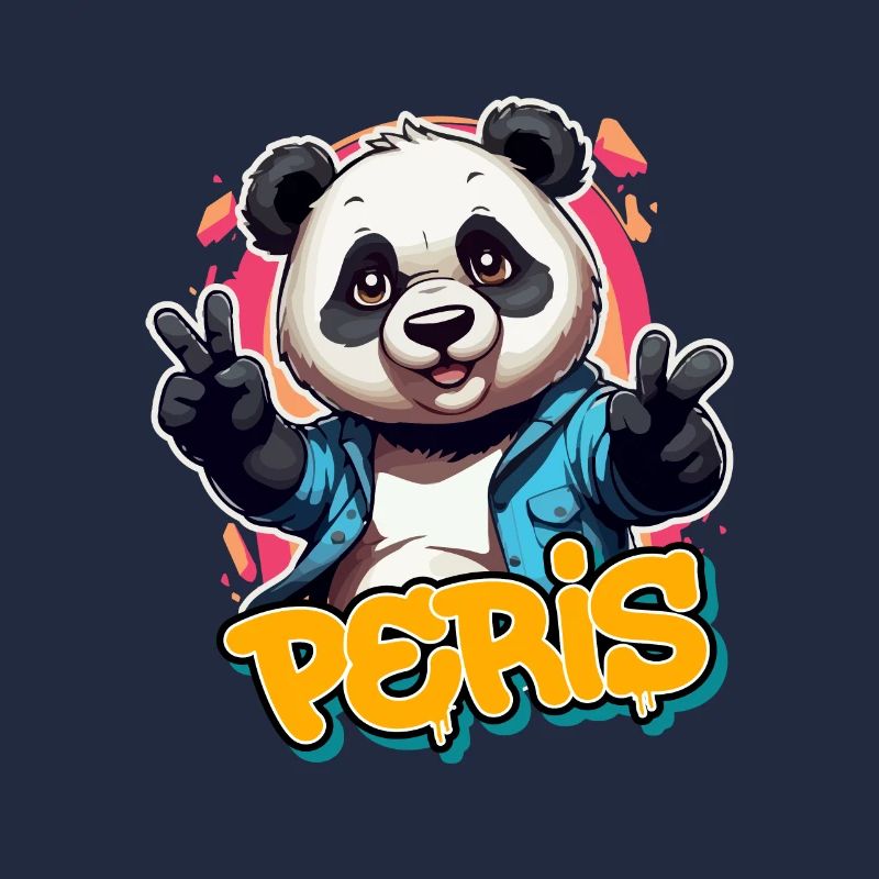 PERIS - Beau nom de garçon avec Cool Panda