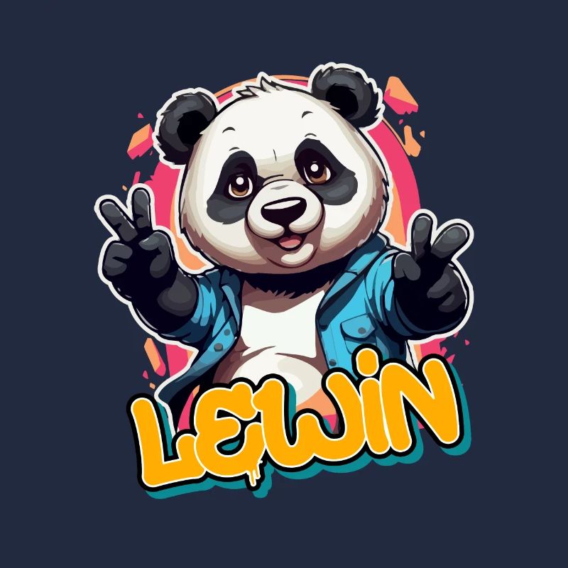 LEWIN - Handsome boy name with cool panda