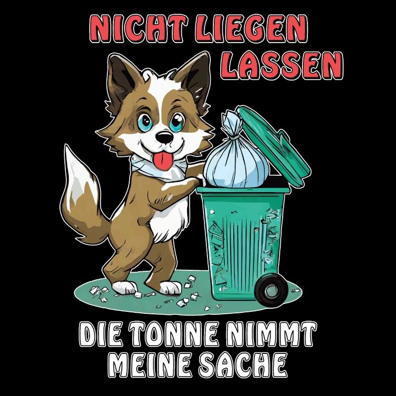DON'T LEAVE YOUR DOG IN THE GARBAGE CAN