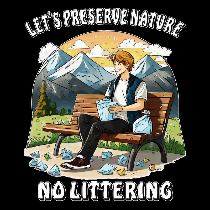 LET'S PRESERVE NATURE NO LITTERING