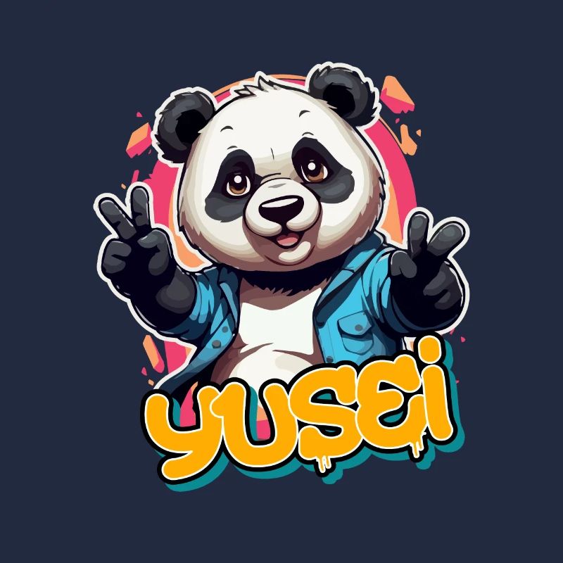 YUSEI - Beau nom de garçon avec Panda cool