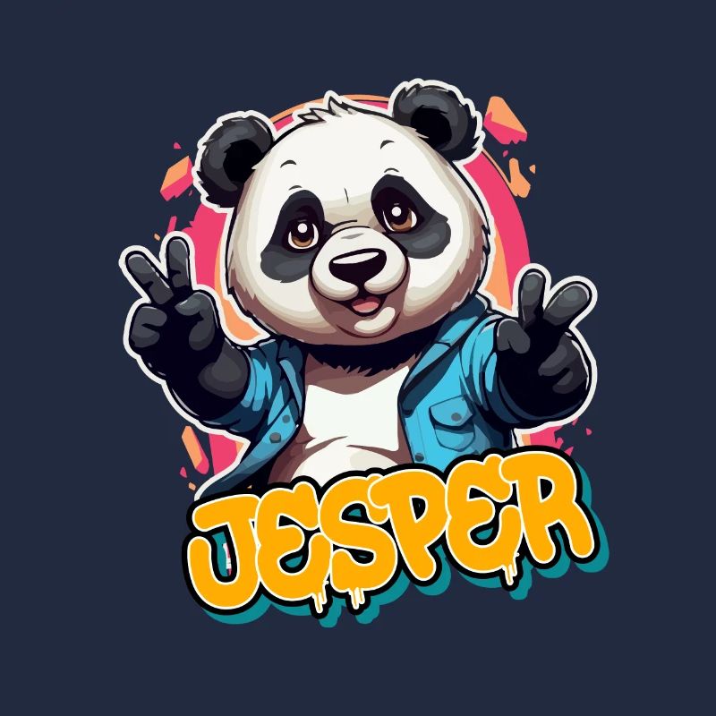 JESPER - Beau nom de garçon avec Cool Panda