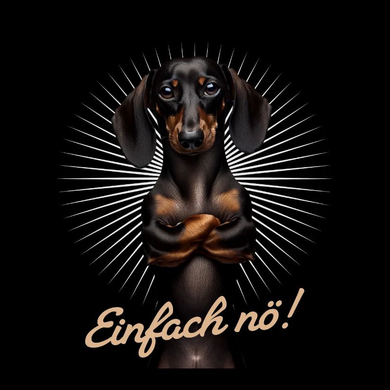 Einfach nö! Nein! - Dackel Teckel