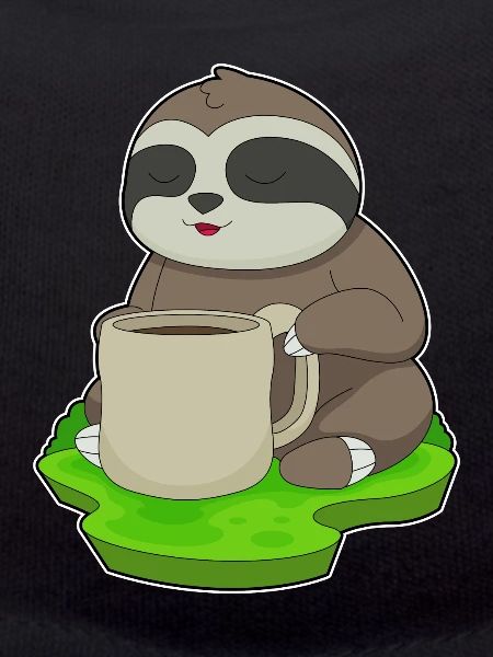 Faultier Tasse Kaffee