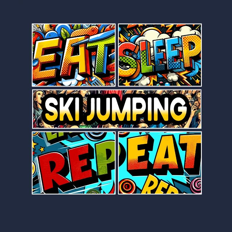 Eat sleep Ski jumping repeat