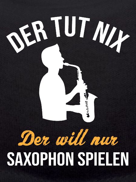 Harmloser Saxophonist Spielfreude- Geschenk