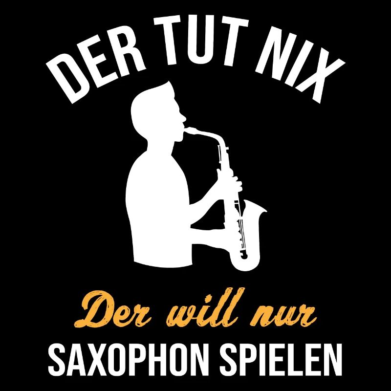 Harmloser Saxophonist Spielfreude- Geschenk