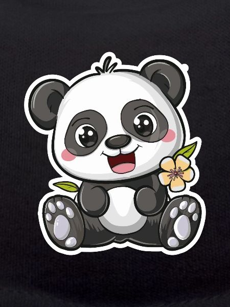 Exuberant Panda Buddy Sticker