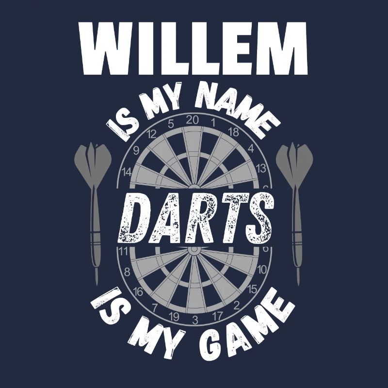 Conception de fléchettes pour Willem. Joueur de fléchettes personnalisé