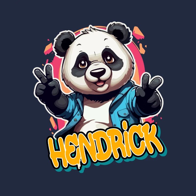 HENDRICK - Beau nom de garçon avec PandA cool