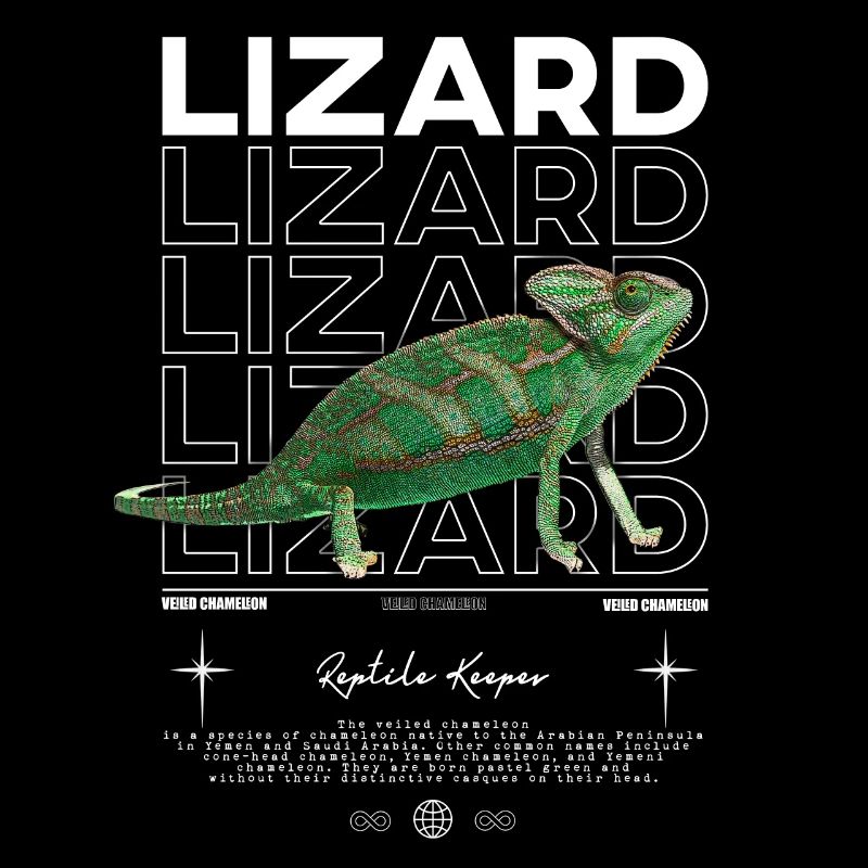 Veiled Chameleon Streetwear Lizard Keeper